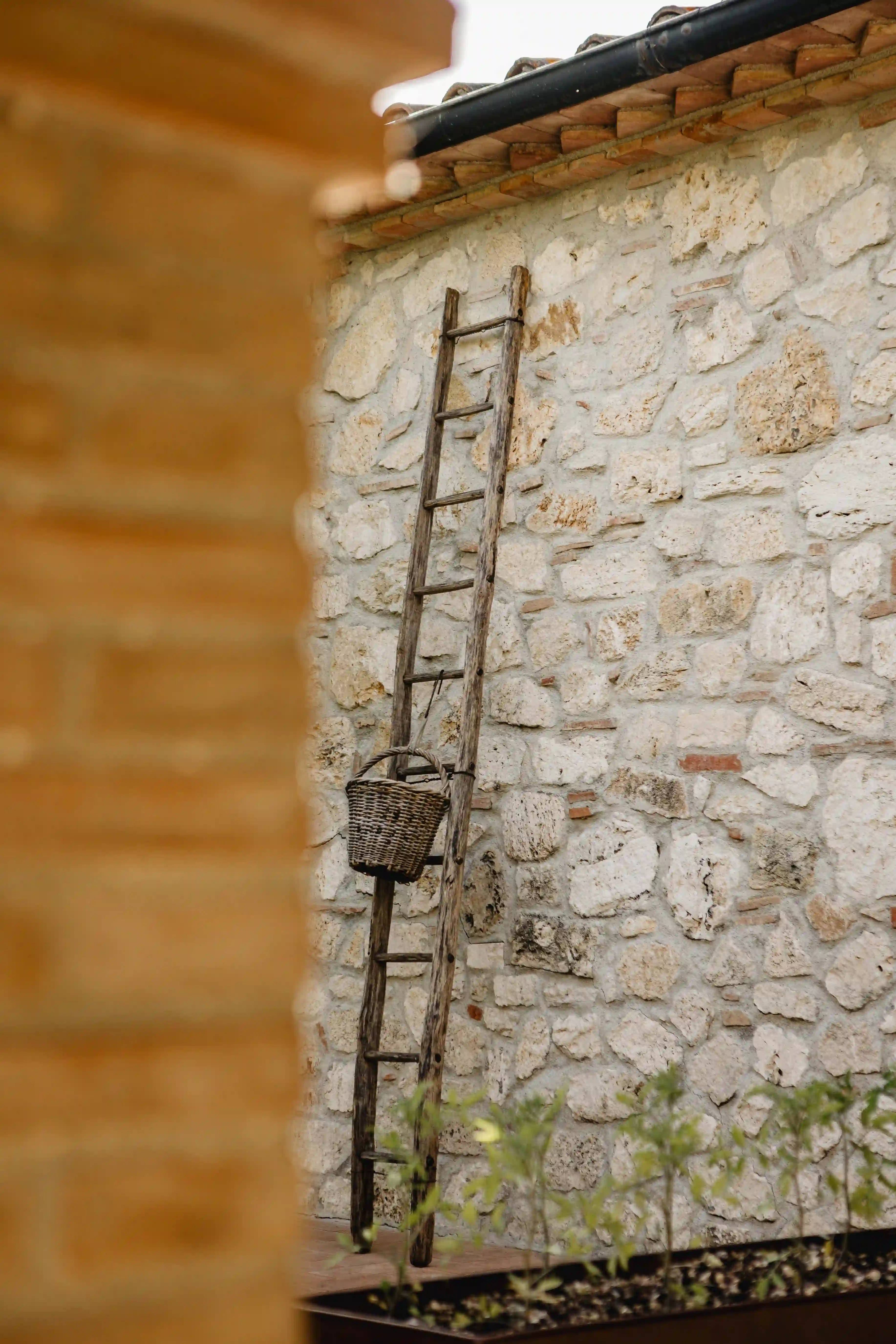 Dettaglio artigianale della villa